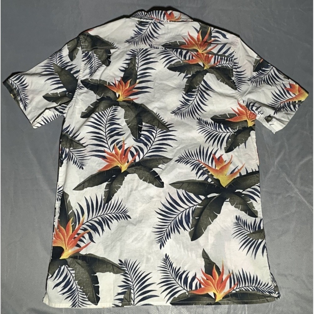 Quiksilver Poolsiders Short Sleeve Shirt Small Snow White New With Tags - Picture 4 of 13